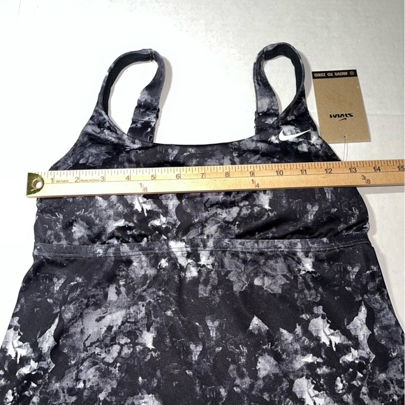 Nike Black Earth Dye Scoopneck Tankini Top‎ Size Medium New with Tags - Picture 9 of 13